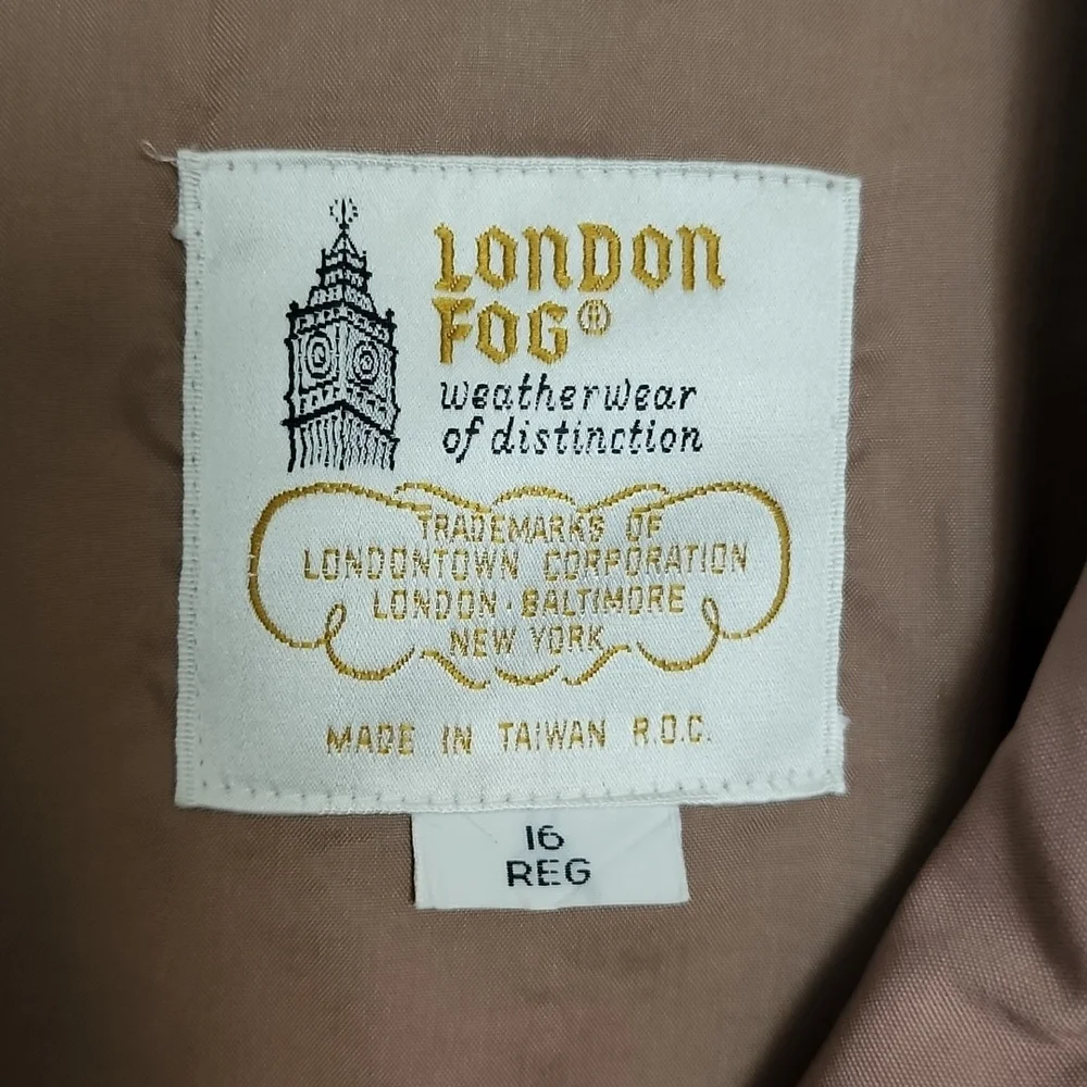London Fog Vintage short Trench Coat - Picture 2 of 15